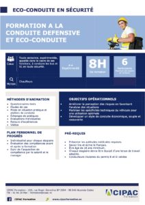 Programme de formation conduite défensive et eco conduite