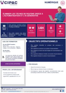 CFP-NUM-ELIMINER TACHES DE ROUTINE AVEC L'INTELLIGENCE ARTIFICIELLE-2J-V1