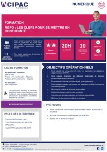 CFP-NUM-RGPD-LES CLES POUR SE METTRE EN CONFORMITE-2,5J-V1