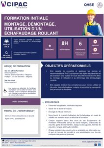 CFP-QHSE-ECHAFAUDAGE ROULANT-INITIALE-DEBUTANT-1J-V1