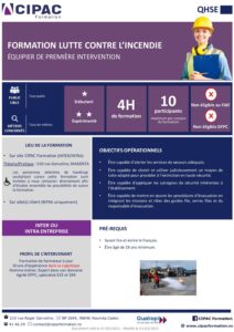 QHSE_LUTTE CONTRE L'INCENDIE - EPI